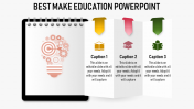 education powerpoint templates - Notepad model