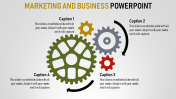 business powerpoint - four gearwheel model