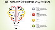 powerpoint presentation ideas - multicolor bulb