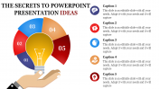 download powerpoint presentation ideas multi color bulb