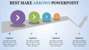 Elegant Arrow PowerPoint Templates Presentation-4 Node