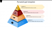 Effective Pyramid PPT Template Slide Designs-Four Node