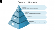 Incredible Pyramid PPT Template With Four Nodes Slide