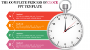 Innovative Clock PPT Template Slide Designs-Four Node
