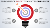 Best Target Template PowerPoint Slide Design-Four Node