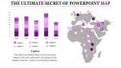 Incredible PowerPoint Map Slide Template-Purple Color
