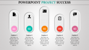 Customized PowerPoint Project Template With Five Node