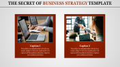 Editable Business Strategy Template Presentation-Two Node