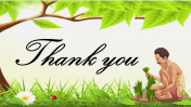 Predesigned Thank You PowerPoint Template and Google Slides
