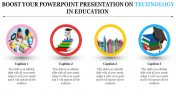 A Four Noded PowerPoint Presentation On Technology