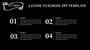 Creative School PPT Template Design With Dark Background