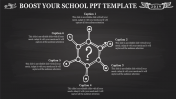 Our Predesigned School PPT Template With Six Nodes