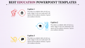 Affordable Education PowerPoint Templates Design-Three Node