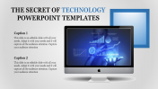 Best Technology PowerPoint Templates Slides-Two Node