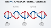 A Five Noded DNA PowerPoint Template Presentation