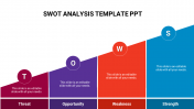 Simple SWOT Analysis Template PPT Slide Design-Four Node