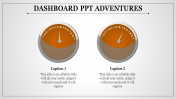 Dashboard PPT Template and Google Slides - Two Nodes