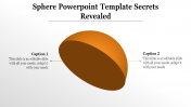 Sphere PowerPoint Template Presentation With Two Node