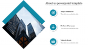 About Us PowerPoint Template With Diamond Shape