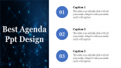 Neat & creative Agenda PPT design presentation template slide