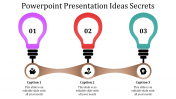 Three noded PowerPoint presentation ideas template
