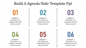 Striking Agenda slide template PPT presentation slides