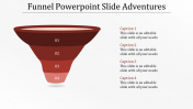 Magnificent Funnel PowerPoint Slide with Four Nodes Template