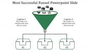 Innovative Funnel PowerPoint Slide with Two Nodes Slides