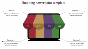 Imaginative Shopping PowerPoint Template with Four Nodes