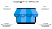 Amazing Shopping PowerPoint Template with Four Nodes