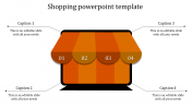 Inventive Shopping PowerPoint Template With Four Nodes