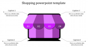 Astounding Shopping PowerPoint Template with Four Nodes