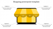 Innovative Shopping PowerPoint Template with Four Nodes