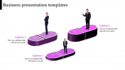 Innovative Business Presentation Templates With Three Nodes