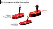 Fantastic Business Presentation Templates With Three Nodes