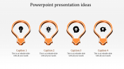 Inventive Powerpoint Presentation Ideas with Orange Theme