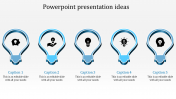 Inventive PowerPoint Presentation Ideas With Five Nodes