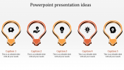 Amazing Powerpoint Presentation Ideas with Five Nodes