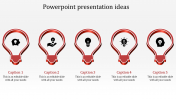 Innovative Powerpoint Presentation Ideas with Five Nodes