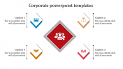 A four noded corporate powerpoint templates