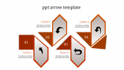 Creative PPT Arrow Template Presentation-Four Node