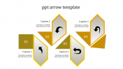 Amazing PPT Arrow Template Presentation-Yellow Color