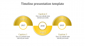 Best Timeline Presentation Template Slide-Yellow Color
