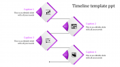 Stunning Timeline Template PPT Slides In Purple Color