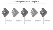 Affordable PPT Arrow Template Slide Designs-Five Node