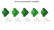 Stunning PPT Arrow Template Slide Designs-Five Node