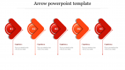 Best PPT Arrow Template Slide Designs In Red Color
