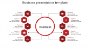 Editable Business Presentation Template Slides-Ten Node
