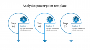 Innovative Analytics PowerPoint Template With Three Nodes