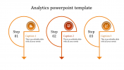 Attractive Analytics PowerPoint Template In Orange Color